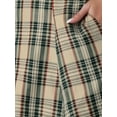 thumbnail image 5 of INSPIRE CHIC Overall Plaid Dress for Women's Christmas Tartan Pinafore Suspender Skirt L Khaki, 5 of 5