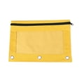 thumbnail image 4 of Pencil Pouch for 3 Ring Binder Pencil Bags with Zipper Pencil Case for Binder Large Pencil Case Pouch 3 Ring with Clear Mesh Window Double Pockets Office Supplies Assorted Color, 4 of 9