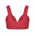 thumbnail image 4 of UTTOASFAY Women'S Solid Bra Wire Free Underwear One-Piece Bra Everyday Underwear Red XXL, 4 of 9