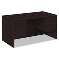 thumbnail image 1 of 10500 Series Computer Desk with Double Pedestal Finish: Mahogany, 1 of 5