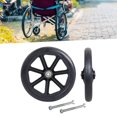 thumbnail image 3 of VONKY 2x Roue avant Roulement 8 Pouces Roulettes Déambulateurs pour Fauteuils Roulants Noir 8 Pouces, 3 of 6