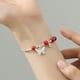 thumbnail image 2 of Pulsera de plata de ley 925 con ágata roja para mujer, 2 of 2