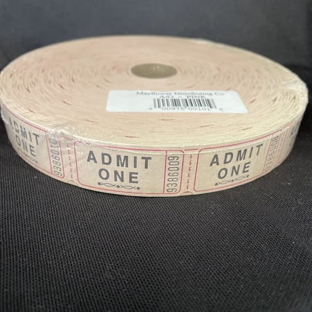 Single Ticket Roll 2000 Tickets Pink [101-P]