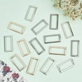 thumbnail image 3 of 1 Box 3 Colors 15PCS Metal Flat Rectangle Rings Buckle 1-1/5"(30mm) Square Strap Webbing Belt Rings Rectangular Metal Loops Strap for Bag Belt Strap Heavy Duty Black Gold Silver for diy, 3 of 7
