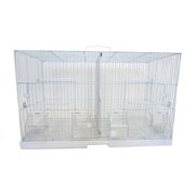 YML Small White Breeding Bird Cage, 15" L X 10.5" W X 12.8" H