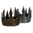 thumbnail image 2 of a refined and engaging product description based on your input:\n\n \n\n**2pcs Medieval Pu Headdress for Men Golden & Silver Cosplay Crowns for Birthday, 2 of 4