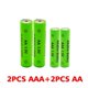 thumbnail image 1 of AA + AAA rechargeable AA 1.5V 3800mAh/1.5V AAA 3000mAh Alkaline battery flashlight toys watch MP3 player replace Ni-Mh battery, 1 of 4