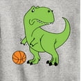 thumbnail image 3 of Instant Message - Trex Basketball - Toddler & Youth Crewneck Fleece Sweatshirt, 3 of 6
