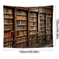 Tapestry Clearance! Faolaxy Vintage Bookshelf Tapestry Wall Hanging