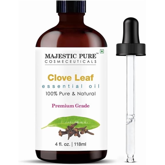 Majestic Pure Clove Essential Oil- Pure and Natural, Premium Grade Clove Oil, 4 fl oz