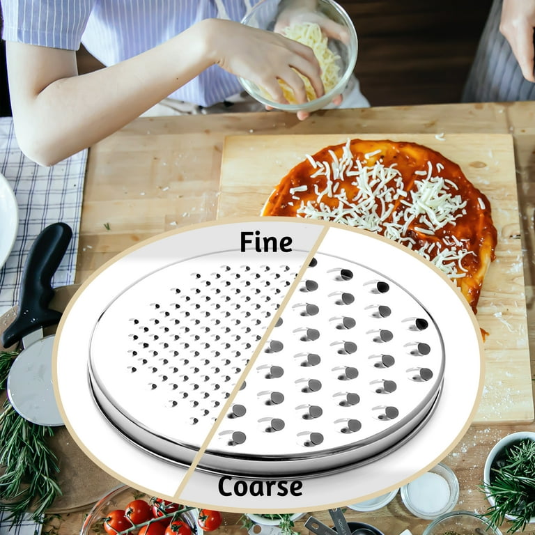 Cheese Grater with Container and Lid, Stainless Steel Box Grater with  Storage Container, Grater with 2 Coarse and Fine Grater Plates, Kitchen  Grater