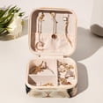thumbnail image 6 of Cat Travel Portable Square Display Case Decorative Box Jewelry Stand Earring Holder for Girls and Women: Stores Rings, Earrings, Necklaces, Bracelets, and More, 6 of 6