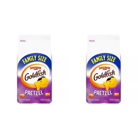 Pepperidge Farm Goldfish Pretzel Crackers Family Size - 12oz pack of 2