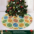 thumbnail image 6 of FMSHPON Skull Sugar Die Los Xmas Christmas Tree Skirt Stand Mat for Holiday Party Decoration Indoor Outdoor 36 inches, 6 of 6
