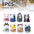 thumbnail image 3 of Muyoka Juego de figuras de 8 piezas, juego de figuras de la versi贸n Q de Naruto Cosplay del gato Mini modelo de acci贸n Decoraci贸n de escritorio Figuras de dibujos animados Decoraci贸n de escritorio Co, 3 of 7