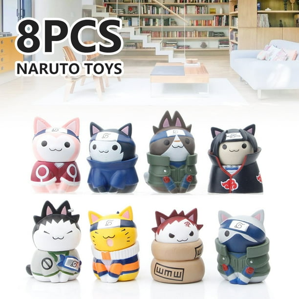 Fyeme Naruto Cat Doll,Naruto Cat Model Kawaii Toys Mini Q Version Doll
