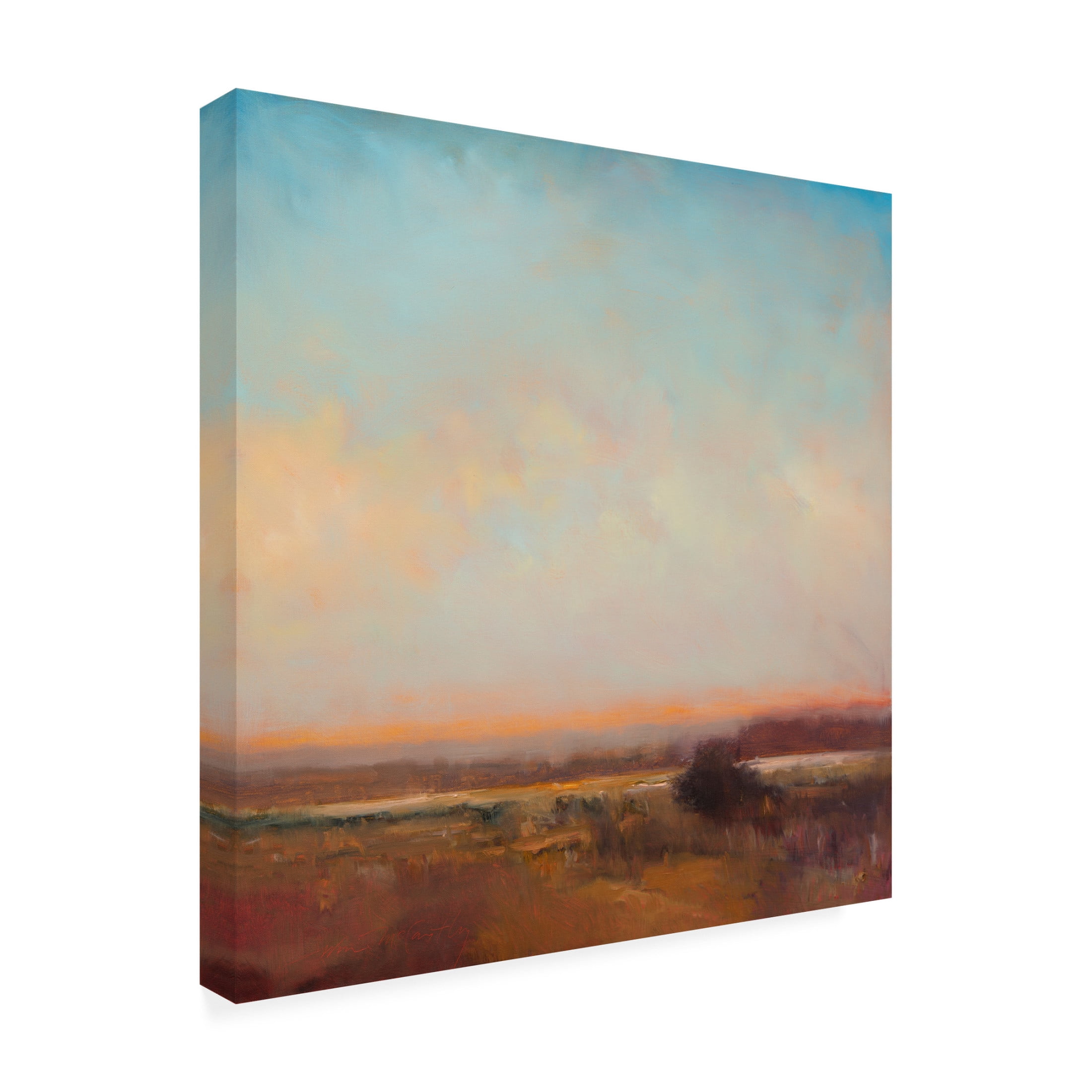 Canvas Wall Art - William McCarthy 'Evening Song' Wall Art for Living Room, Bedroom, or Office Décor by Trademark Fine Art - 24 x 24 Inches