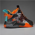 thumbnail image 6 of Hicooer JOINFUN Boys High Top Sneakers Basketball Shoes Breathable Lightweight Running Shoes for Kids Fashion School Shoes Little Kids/Big Kids, 6 of 7