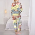 thumbnail image 5 of Lsque Sanrio Pattern Long Sleeve Pajama Set for Women - Soft 2-Piece Sleepwear and Loungewear Set with Pockets, Comfy Nightwear, 5 of 8