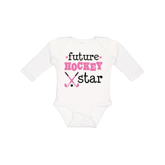 Inktastic Future Field Hockey Star Girls Long Sleeve Baby Bodysuit