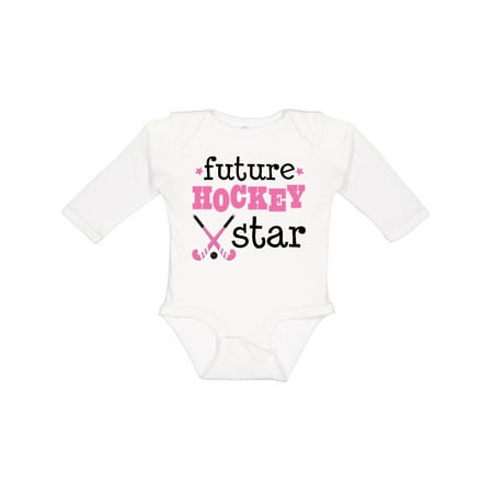 

Inktastic Future Field Hockey Star Gift Baby Girl Long Sleeve Bodysuit