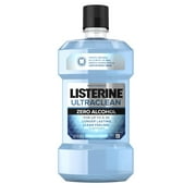 Listerine Ultraclean Zero Alcohol Tartar Mouthwash, Arctic Mint, 1 L