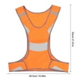 thumbnail image 2 of OULII Lightweight Breathable Reflective Safety Vest for Night Running, Cycling, Hiking, and Outdoor Activities, 2 of 8