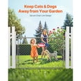 thumbnail image 5 of KFFKFF Chain-Linked Fence Gate 72 x 48 in, Adjustable Chain Link Fence Panel, Suitable for 2.2-6 ft (W) x 6 ft (H) Garden Fence Gate, Galvanized Fencing Gate for Yard Entrance Way, 5 of 9