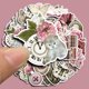 thumbnail image 3 of Pegatinas impermeables, 50 unidades por lote, gatos, mariposas y flores, 3 of 3
