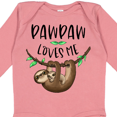 thumbnail image 4 of Inktastic Pawpaw Loves Me Cute Sloth and Baby Boys or Girls Long Sleeve Baby Bodysuit, 4 of 5