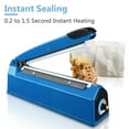 8"" Impulse Sealer Manual Heat Sealer for Food Safe Plastic Bag