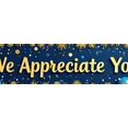 thumbnail image 4 of Blue Gold White Balloon Decorated Appreciation Banner Background, Party Supplies for Thank You Events Appreciation Parties Customer Appreciation Functions and Employee Recognition Celebrations, 4 of 8