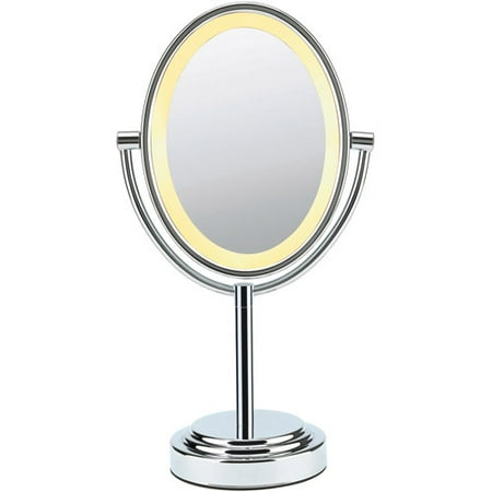Conair Oval Polished Chrome Double-Sided Illuminated Mirror