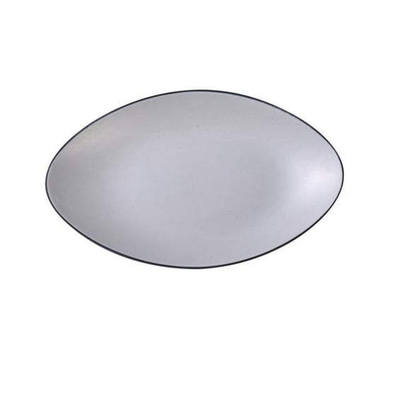 Yanco BM-211 11.5 x 7 x 1.25 in. Birmingham Melamine Scratch Resistant Oval Plate - Pack of 12