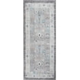thumbnail image 2 of GLN Rugs Idyma - Indoor, Machine Washable Area Rug 2'6"x7' Cream/Gray Home Carpet, 2 of 7