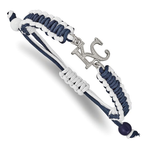 Women's Kansas City Royals Stainless Steel Adjustable Cord Bracelet