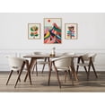 thumbnail image 5 of Kate and Laurel Sylvie MCM Mountains, Great Love Botanical and MCM Modern Wildflower Framed Canvas Wall Art Set by Rachel Lee of My Dream Wall, 3 Piece Set Natural, Colorful Nature Art for Wall, 5 of 6
