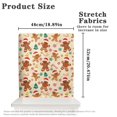 thumbnail image 6 of TSOVTHRID Christmas Gingerbread Man Print Chair Back Slipcover Dining Chair Cover Washable Chairs Back Protector Cover for Dining Room Kitchen Wedding Party Christmas Decor, Set of 4, 6 of 7
