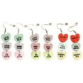 thumbnail image 6 of Valentine's Gift 2pcs Lightweight Acrylic Love Heart Earrings Fashioanble Ear Hooks Ear Dangler, 6 of 9