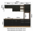 thumbnail image 3 of Cocina Integral Completa Modular Madesa Lux 260cm MN 08, 3 of 5