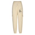 thumbnail image 4 of Women's Sweatpants Wide Leg High Waist Loose Flare Sweatpants Fashion Fitness Sports Loose Elastic Waist Long Sweatpants Drawstring Sports Joggers Solid Color, 4 of 5