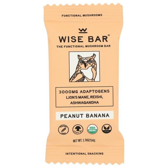 (Pack of 12), Wise Bar Peanut Butter Banana Nutrition Bars, 1.9 oz