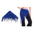 thumbnail image 4 of Qarigey Lady Belly Dance Hip Bufanda Accesorios Bellydance Cintura Traje Nylon Malla Hilo Suministros de belleza Rendimiento Azul Cinturones Rosa roja Qarigey PS15803-06, 4 of 6