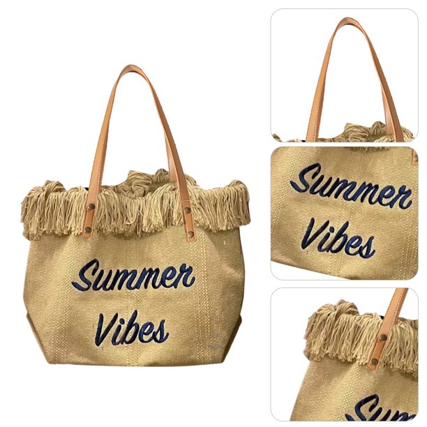 Bolso Hombro para Mujer Lona bolso Playa Verano A La Viajes Al Aire Libre