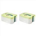 thumbnail image 1 of 8X Caja de Albóndigas Caja de Almacenamiento Refrigerador Congelación de Albóndigas Congelación de Caja de Albóndigas de Congelación Rápida Verde, 1 of 5