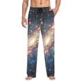 thumbnail image 5 of joogoo Men's Pajama Pants Shiney Glittering Galaxy Cotton Long Sleepwear Lounge Pants L, 5 of 7
