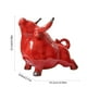 thumbnail image 3 of Adornos de Vaca de Cerámica Roja para Decorar El Hogar, La Sala de Estar o El Escritorio. Atraen La Prosperidad. Artesanías Auspiciosas., 3 of 6