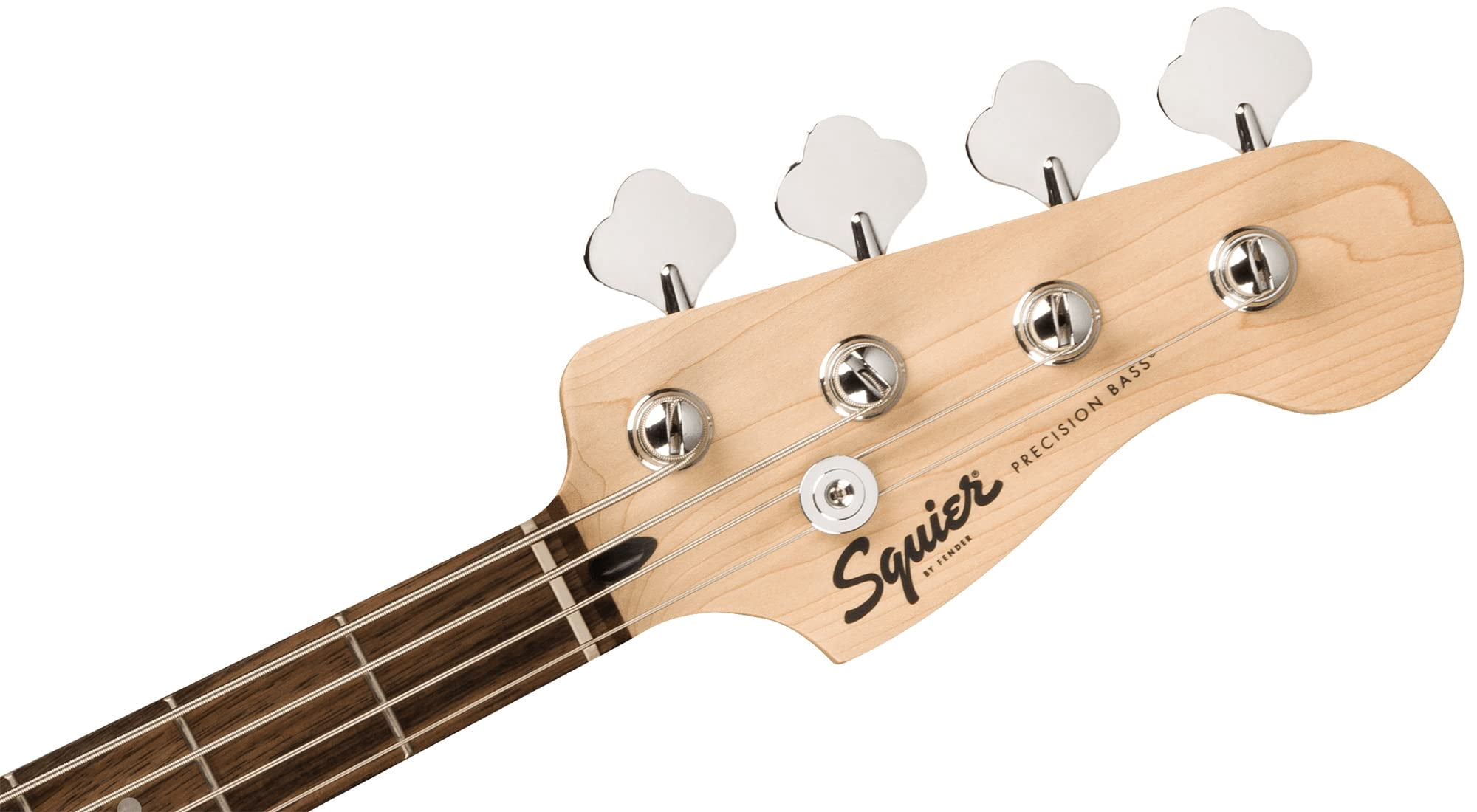 Fender Squier Sonic Precision Bass Guitar, Laurel Fingerboard - Black Bundle with Tuner, Strap, and Austin Bazaar Instructional DVD