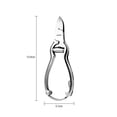 thumbnail image 2 of Nail Nipper Toe Toenail Clippers Ingrown and Thick Toenails Stainless Steel Nippers Lap Joint- Barrel Spring- for Professional Equipment, 2 of 5