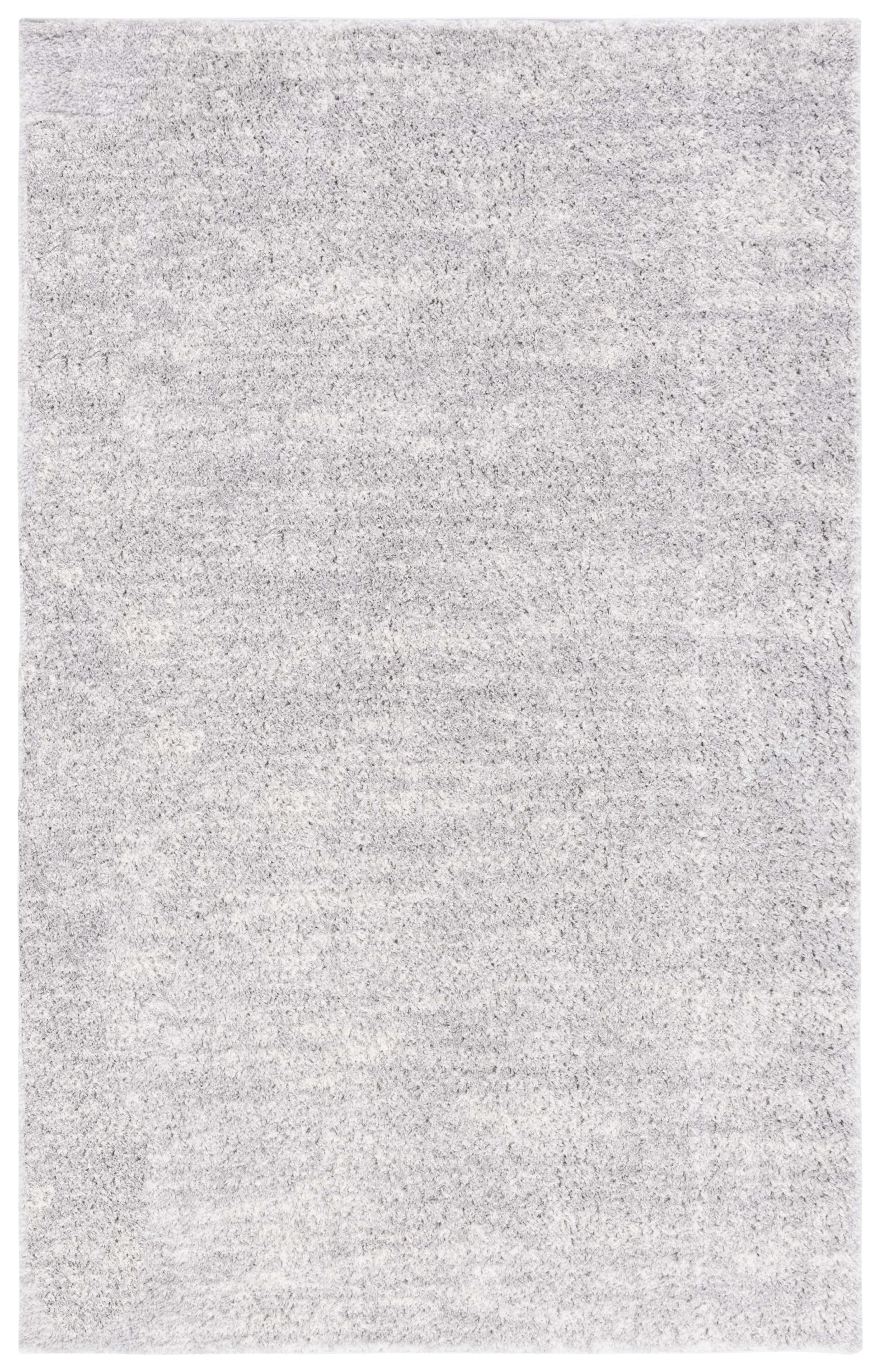 Safavieh Berber Torvald Abstract Polyester Shag Area Rug, Gray/Ivory, 6' x 8'